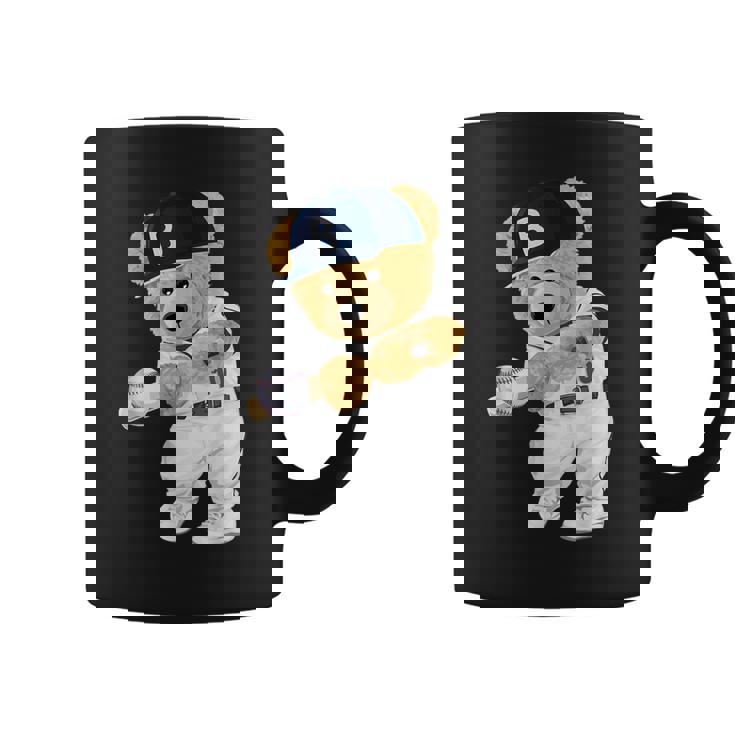 かわいいテディベア野球ヒッター。 コーヒーマグ