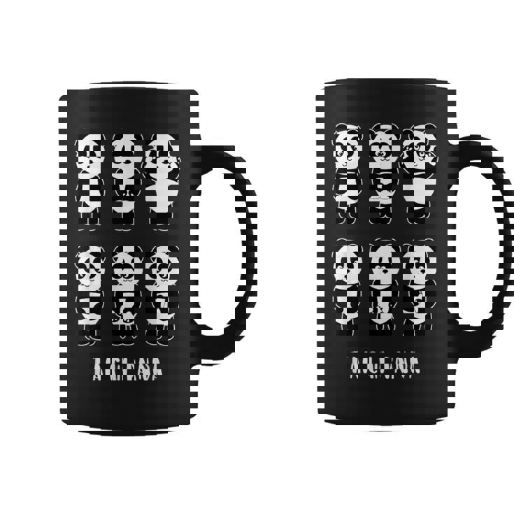 かわいいパンダ 太極拳 格闘技ギフト コーヒーマグ