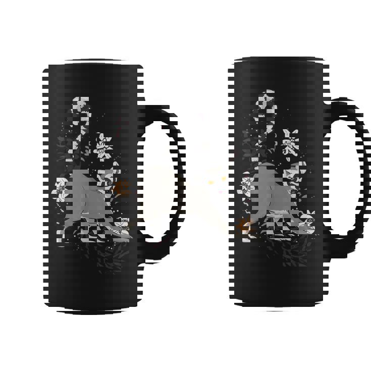 かわいい花 面白い動物キツネザル コーヒーマグ