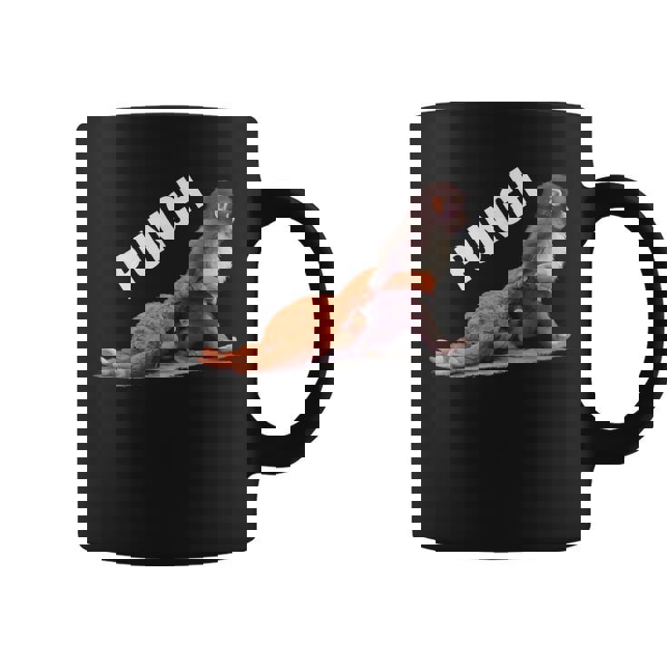 かわいい赤ちゃん猿の名前付きパンチシャツパンチモンキーサポーター コーヒーマグ