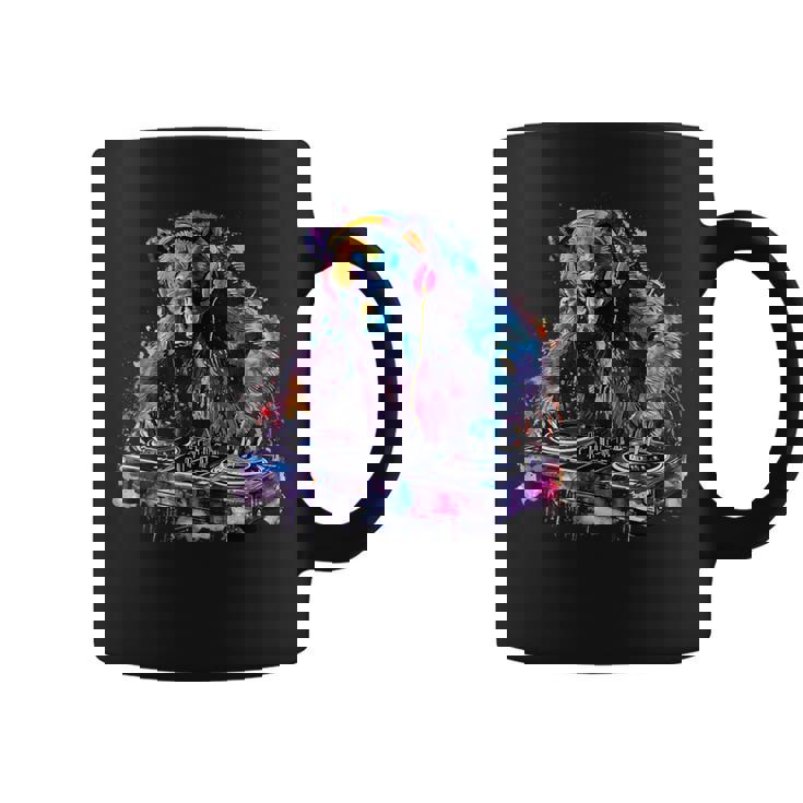 くま Dj ビートメーカー ターンテーブル Dj くま ダンス 音楽 熊の恋人 コーヒーマグ