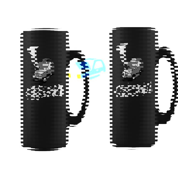 くるまこわれた コーヒーマグ