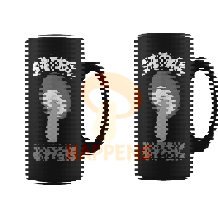 しいたけが起こる 菌類マッシュルーム コーヒーマグ