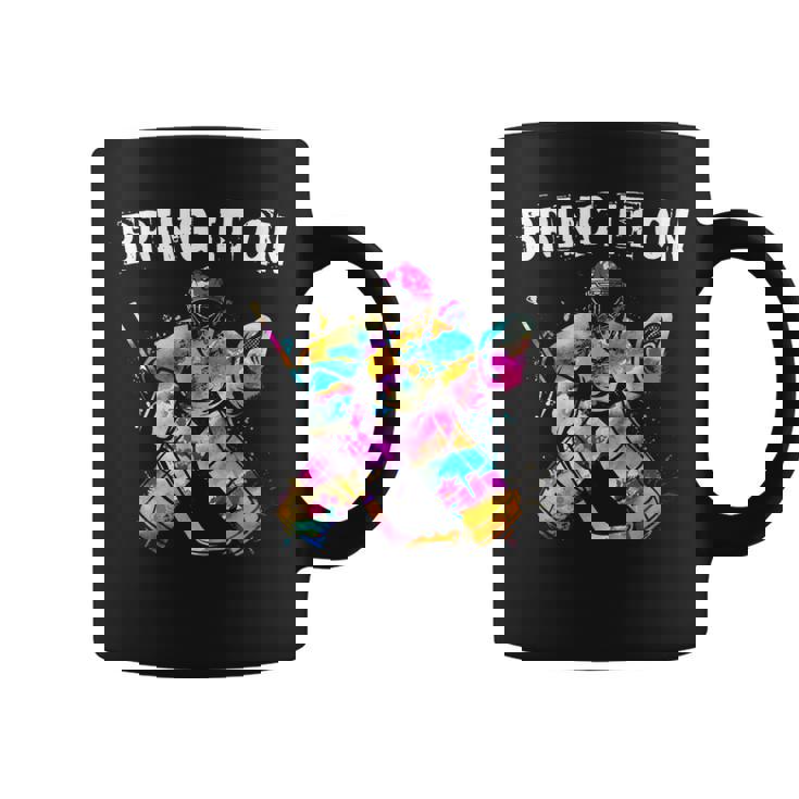 アイスホッケー選手 ゴールキーパー アイスホッケーゴールキーパーギフト コーヒーマグ