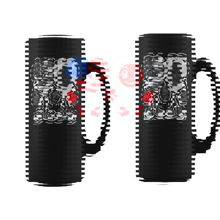 アメリカと日本 ハート フレンドシップ コーヒーマグ