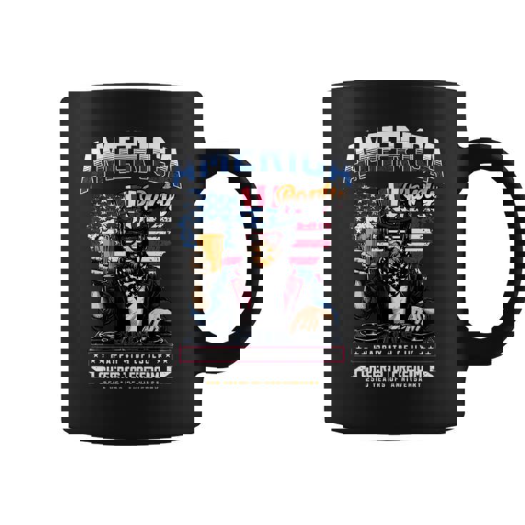 アメリカハッピー250 7月4日 独立記念日 長袖tシャツ コーヒーマグ