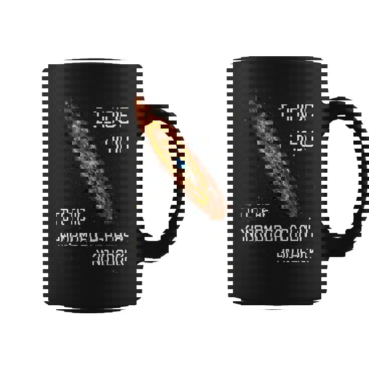 アンドロメダ銀河とバックsf宇宙へ愛してる コーヒーマグ