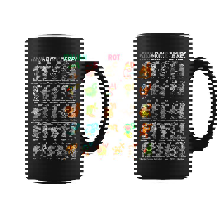 イタリアンブレインロットアルファベットキャラクター おもしろミーム コーヒーマグ