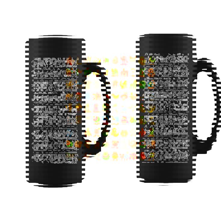 イタリア語-ブレインローz世代面白いミーム90ブレインロットキャラクター 長袖tシャツ コーヒーマグ