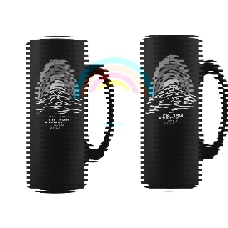 エトナ山火山 パレルモ シチリア島を訪問 イタリア ハイキングギフト コーヒーマグ