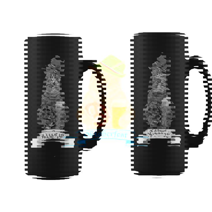 オクトーバーフェスト 猫 ドイツビール 長袖tシャツ コーヒーマグ