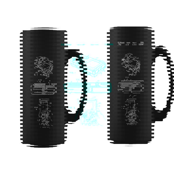 オタクレトロハンドヘルドビデオゲーム特許90年代ゲーマーオタク コーヒーマグ