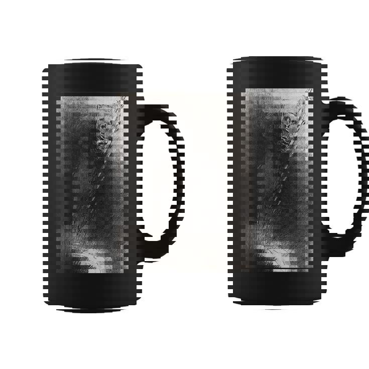 オディロン・ルドン著「そして彼にかかった彼の名は死だった」 コーヒーマグ