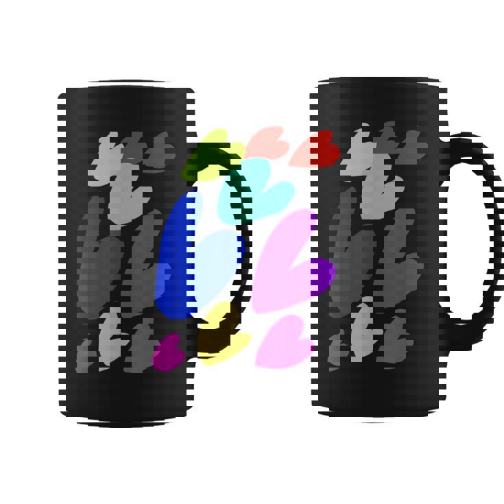 カラフルハート コーヒーマグ