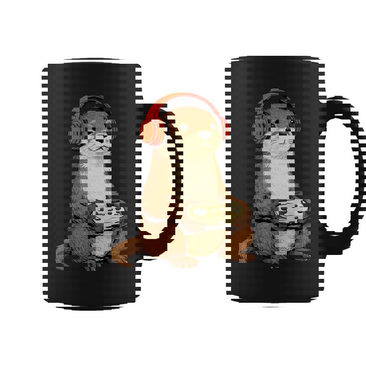 カワイイ カワウソ ゲーム アニメ レトロ 日本の芸術作品 ゲーマー 面白い コーヒーマグ