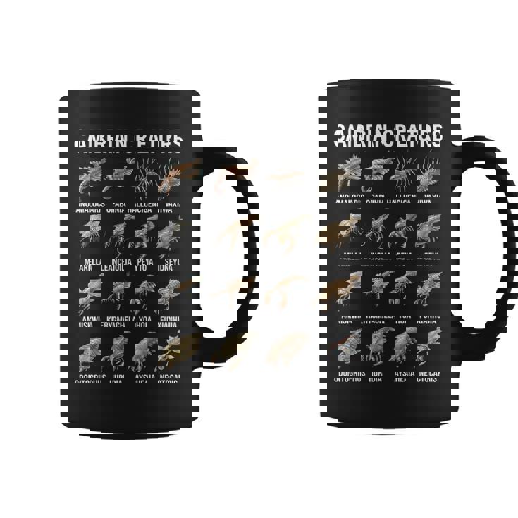 カンブリア紀の生き物チャート先史時代の生活古生物学 コーヒーマグ