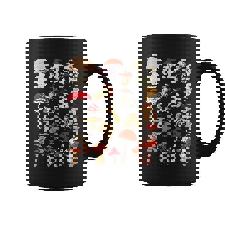 キッズ キノコ コラージュ 菌類 コーヒーマグ