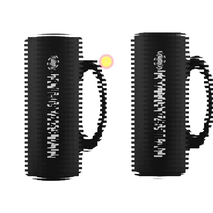 キルギス国旗 縦 コーヒーマグ