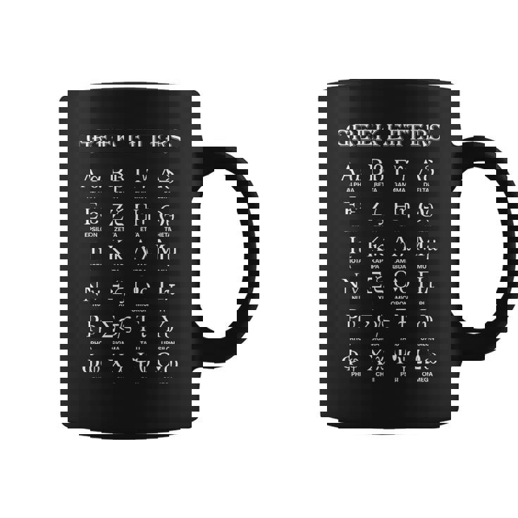 ギリシャアルファベット文字 アルファからオメガへ コーヒーマグ