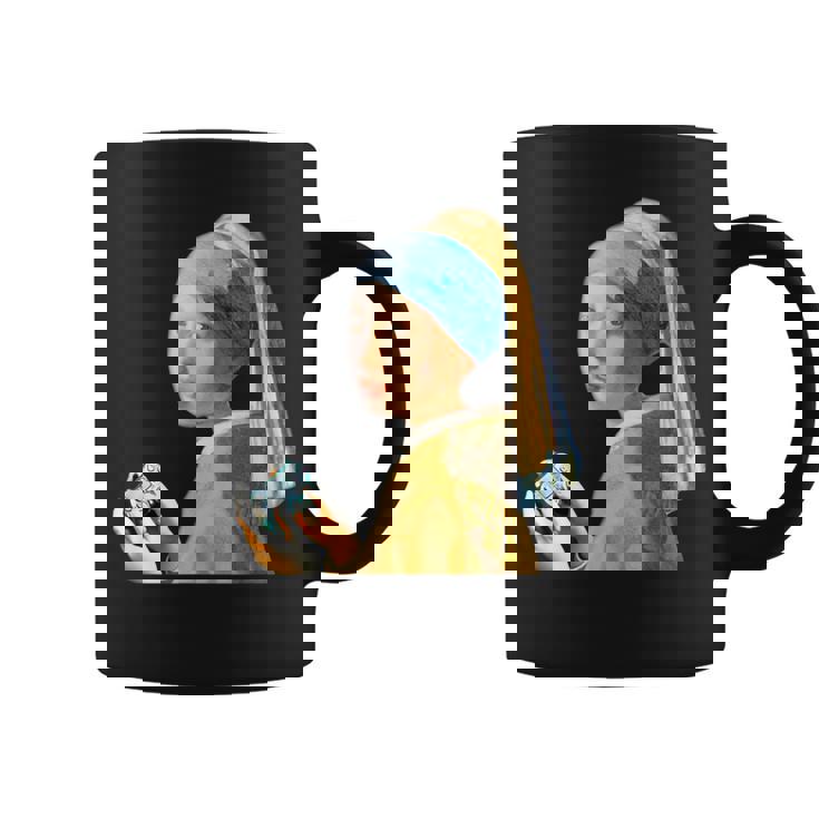 ゲーム モナリザ 面白いtシャツ ゲーマー ネタ 入り メンズ おもしろ 面白い 服 フェルメール グッズ コーヒーマグ