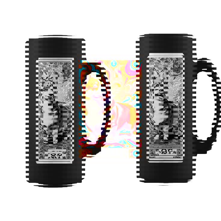 コーギー 面白いtシャツ 犬 タロット カード かわいい メンズ 子供 おもしろ 服 グッズ ネタ わんこ コーヒーマグ