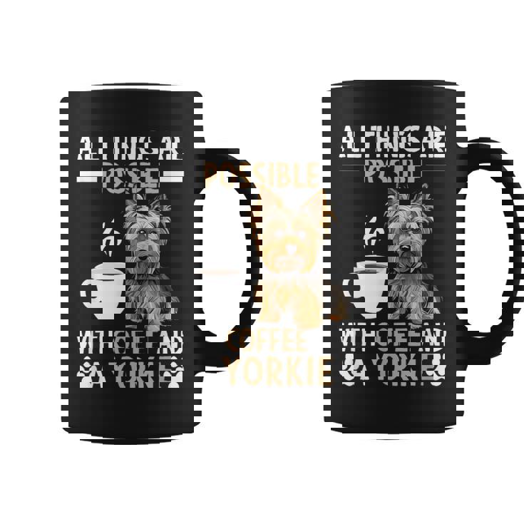 コーヒーとヨーキー ヨークシャー テリアでできるすべてのこと コーヒーマグ