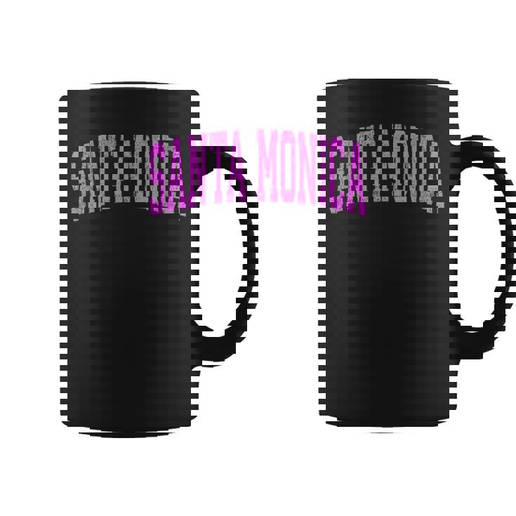 サンタモニカ カリフォルニア Ca ヴィンテージ アスレチック スポーツ ピンク デジ コーヒーマグ