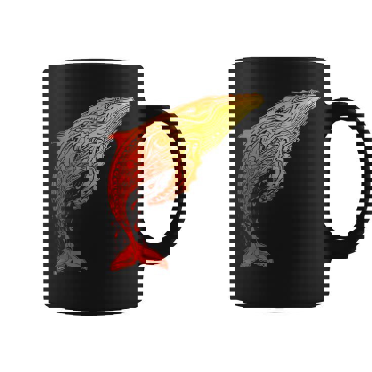 ザトウクジラ ネイティブ ハワイアン ハワイアン トライバル コーヒーマグ