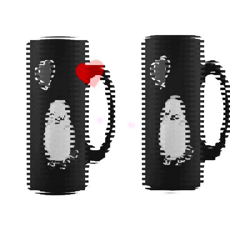 シマエナガ『ハート』白い鳥【どうぶつフレンズ】動物 ゆるくて かわいい コーヒーマグ