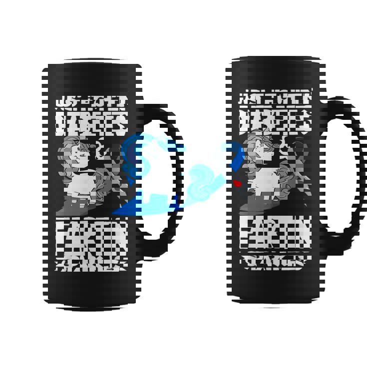 ジャスト・ファイティン・ダイアベティス＆ファーティン・スパークルズ 1型糖尿病 コーヒーマグ