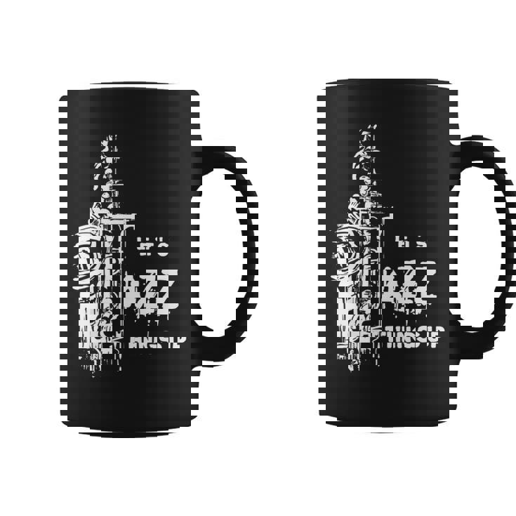 ジャズ・サックス レッツ・ジャズ・シング・アップlet's Jazz Thing Up 長袖tシャツ コーヒーマグ