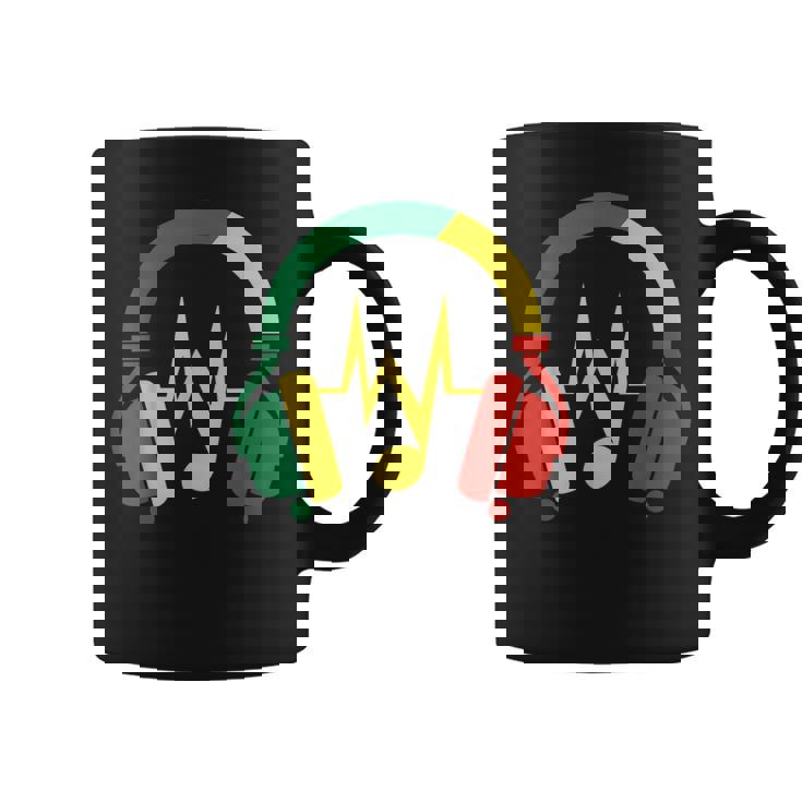 ジャマイカの国旗の色のデザインでレゲエの雰囲気を表現 コーヒーマグ