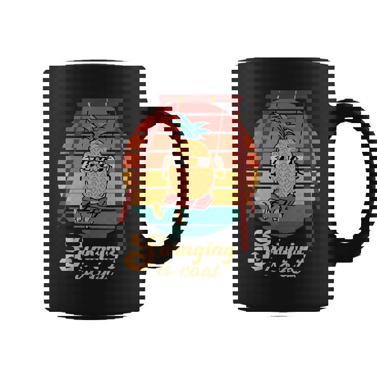 スイング パイナップル スイング クール 面白い フルーツ 男性 女性 子供 Pineapple コーヒーマグ