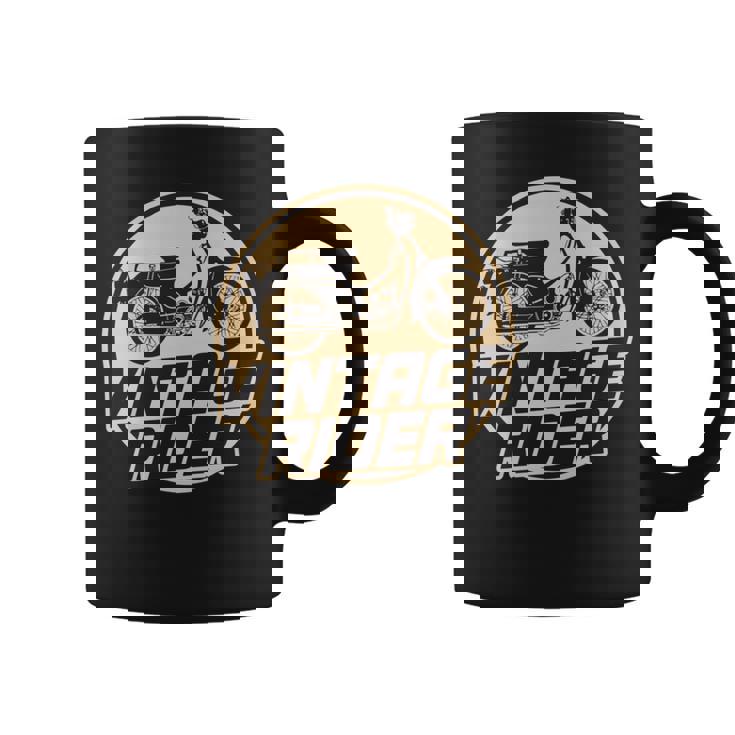 スーパーカブ C100 原付バイク ヴィンテージ ライダー レトロジャパン 長袖tシャツ コーヒーマグ