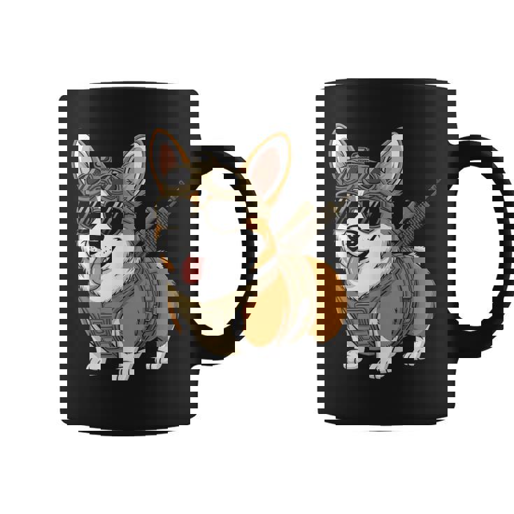 タクティカル コーギー 犬種 戦士 動物 しゃれ ミーム コーヒーマグ