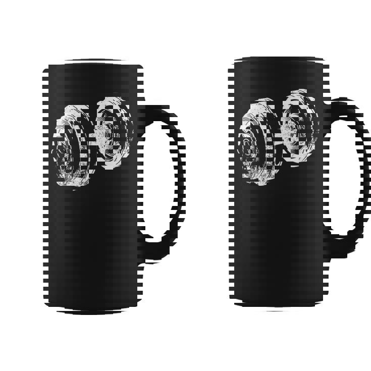 ダンベルデザインフィットネス上腕二頭筋トレーニング コーヒーマグ