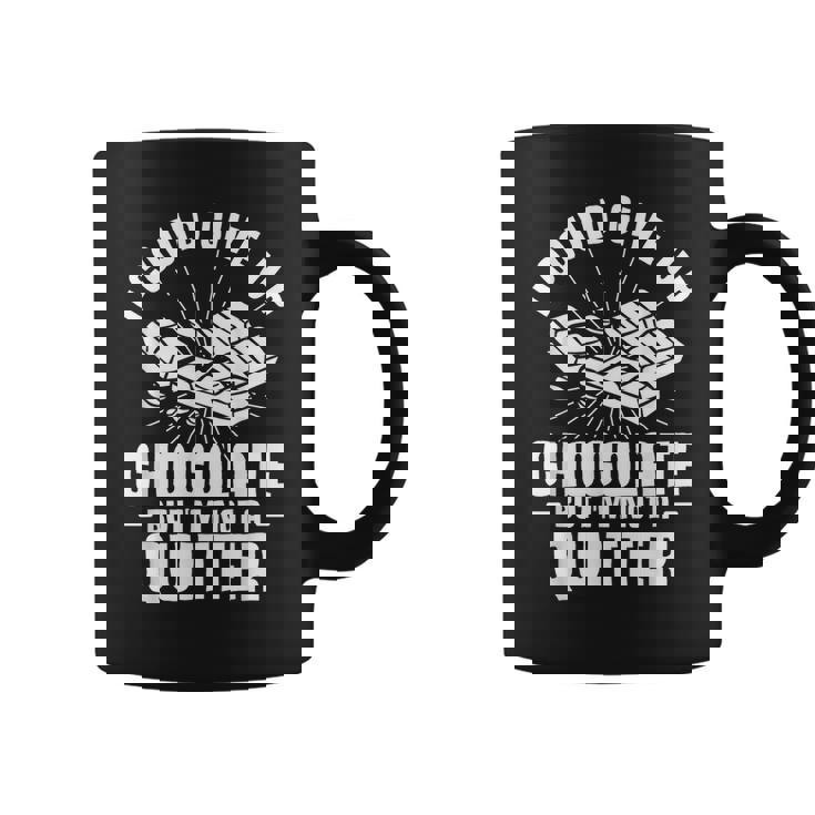 チョコレートはあきらめることができたけど禁煙者じゃない コーヒーマグ