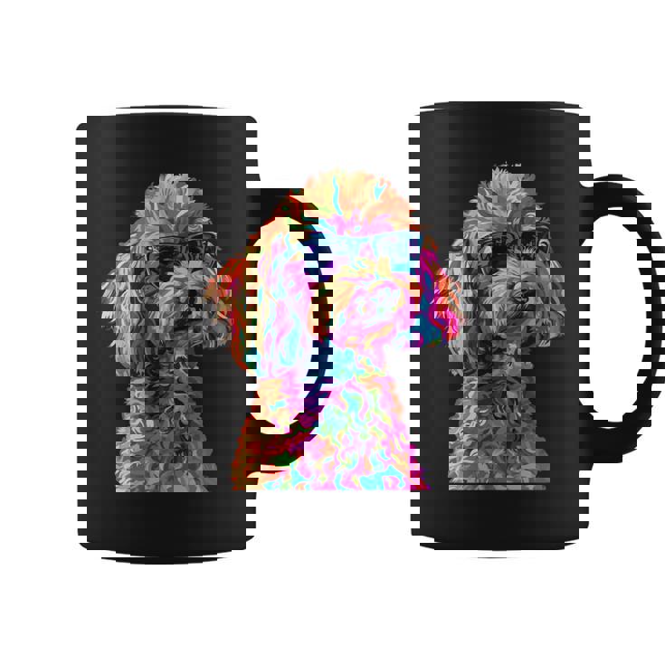 トイプードル愛好家デザイン ポップアート 面白いトイプードル 犬 長袖tシャツ コーヒーマグ