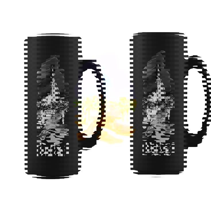 ドバイ Uae お土産絵画 ドバイの街 シャツ 長袖tシャツ コーヒーマグ