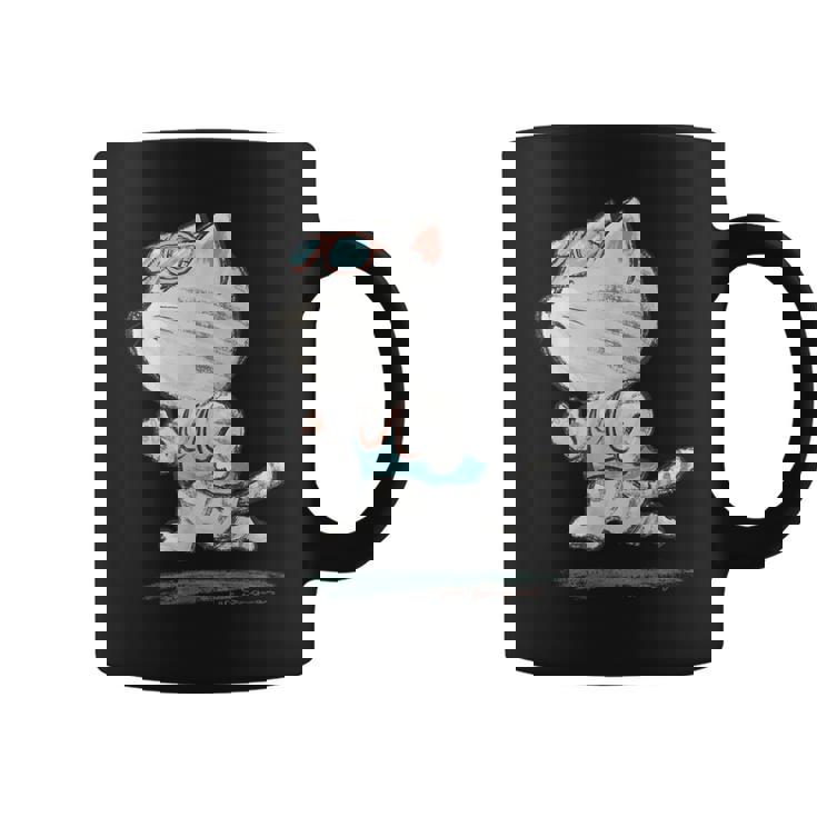 ネコ ねこ ランニング 子猫 ペット おもしろ 動物 ランナー イラスト コーヒーマグ