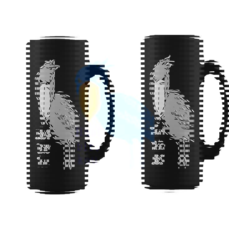 ハシビロコウさん『ビッグ プリント』青い鳥【どうぶつフレンズ】ゆるくて かわいい 動物園 長袖tシャツ コーヒーマグ