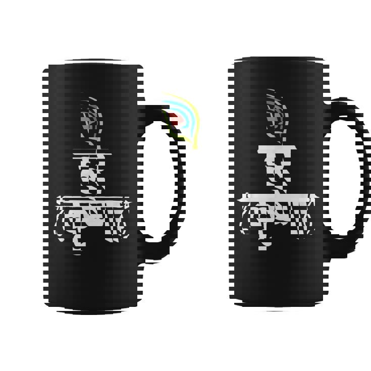 ハレ クリシュナ マントラ インディアン フルート 孔雀 羽 トゥルシ マーラ コーヒーマグ