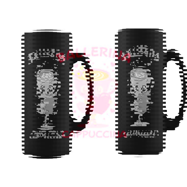 バレリーナ カプチーノ かわいい イタリアン ブレイン ミーム キッズ ガールズ コーヒーマグ