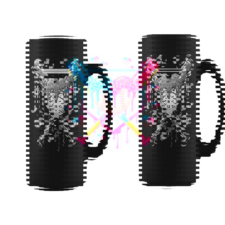 バレンタイン 野球 ハート 滴る アイスクリーム ミニハート コーヒーマグ