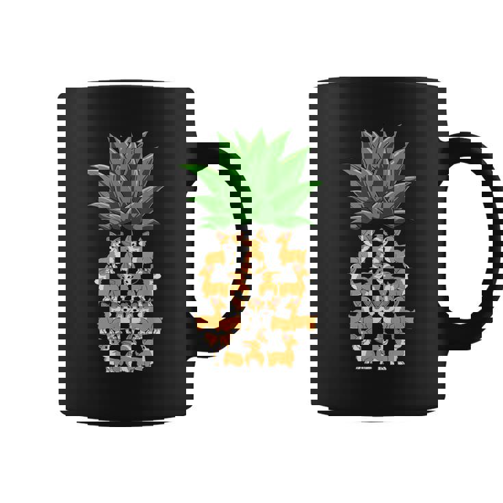 パイナップル コーギー パイナップル シェイプ コーギー愛好家 コーギースオーナーズ コーヒーマグ