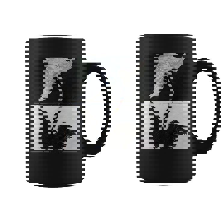 ヒルマ・アフ・クリント作「白鳥」1915年 長袖tシャツ コーヒーマグ