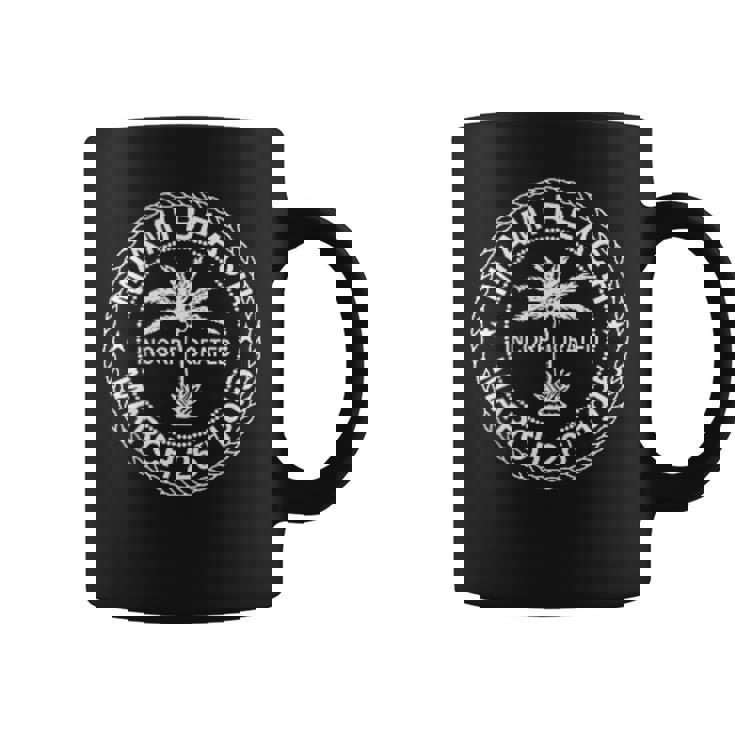 フロリダ州マイアミビーチフラッグシール。 コーヒーマグ