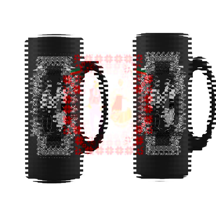 ブルガリアの伝統民族舞踊。ダンサー 長袖tシャツ コーヒーマグ