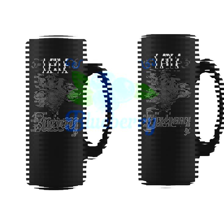 ブルーベリーフルーツ-アイ・アム・ア・ブルーベリー コーヒーマグ