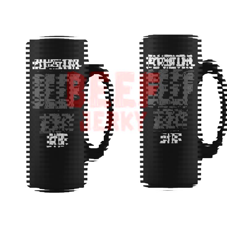 プロフェッショナル・ビーフ・ジャーキー・イーター 肉好き 長袖tシャツ コーヒーマグ